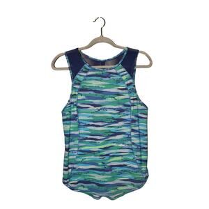 LULULEMON $58 Sweat-Wicking Sculpt Tank Seven Wonders Multi Hero Blue Size 8